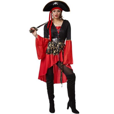 Dress for fun Damenkostüm &quot;Vokuhila Totenkopf&quot;
