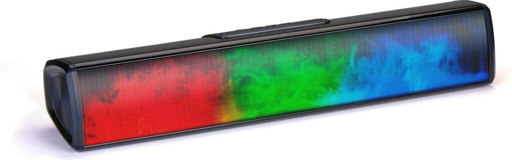 Grundig Bluetooth-Lautsprecher mit LED-Flammeneffekt (schwarz, 40.5 cm × 8 cm × 7.5 cm, 0.9 kg)