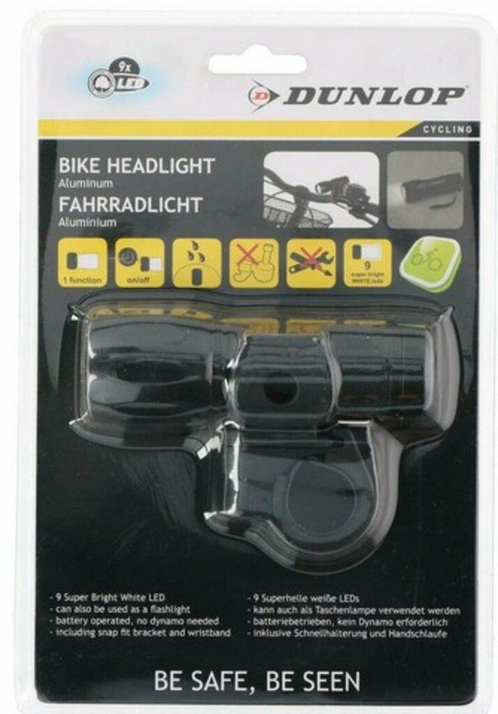 Dunlop bicycle light 9 LED