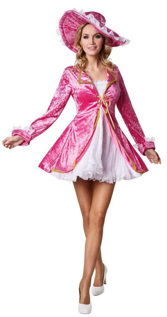 Dress for fun Frauenkostüm „Rosa Piratin“