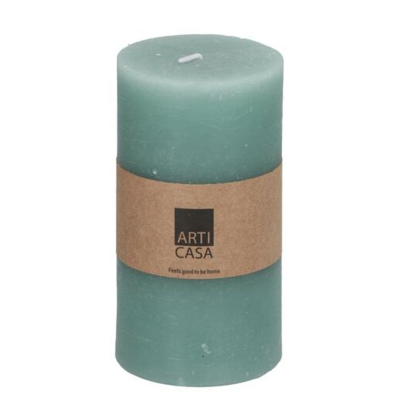 Arti Casa Stumpenkerze (grün, ⌀7 cm × 13 cm)