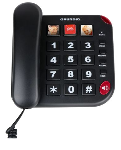 Grundig Telefon  (schwarz, 0.75 kg, 1 Stk.)