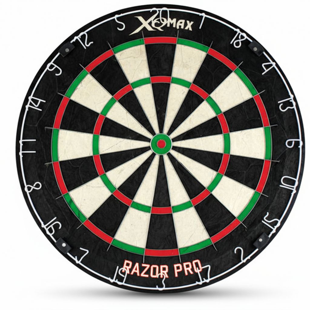 XQ Max Dartboard Razor Pro, realizzato in sisal africano