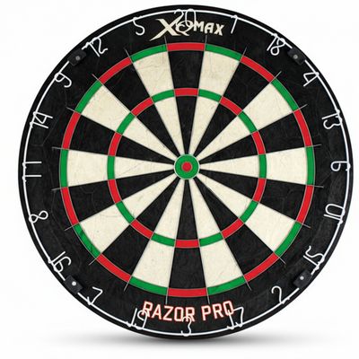 XQ Max Dartboard Razor Pro, realizzato in sisal africano
