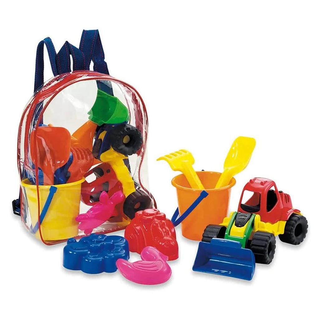 Adriatic Strandrucksack mit Eimerset (assortiert)