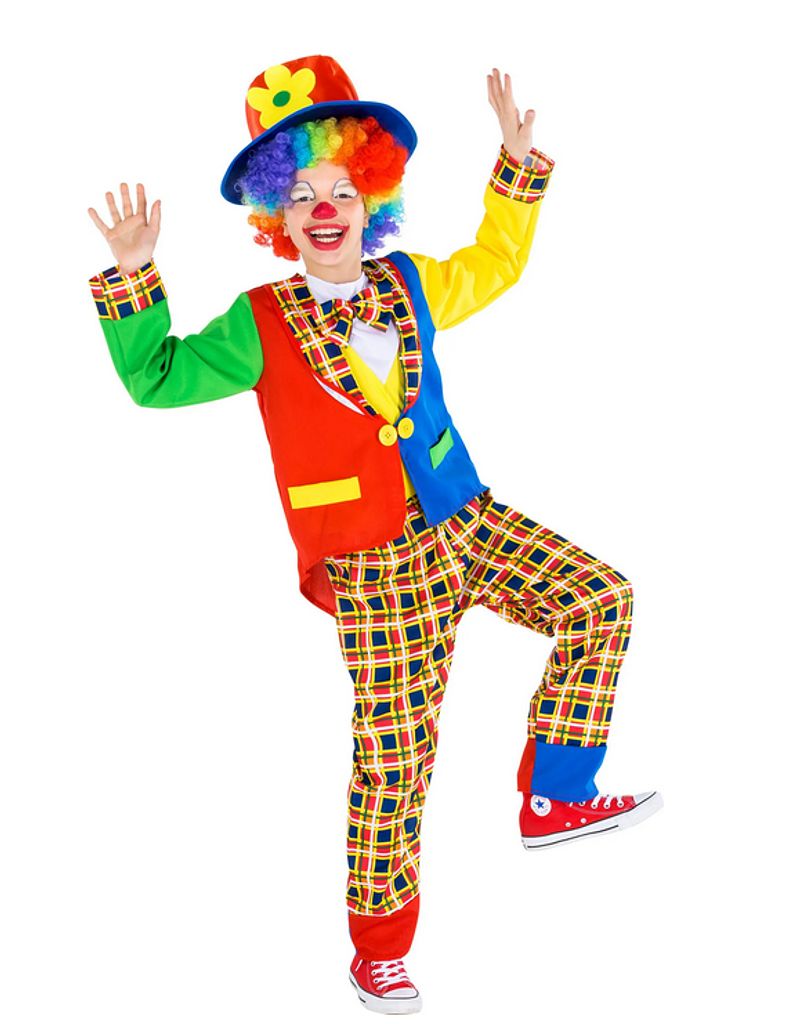 Dress for fun Clownkostüme (rot, 140)