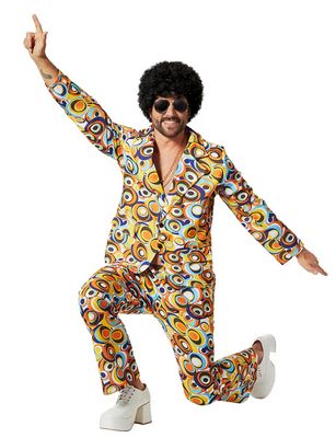 Dress for fun Herrenkostüm Disco Retro
