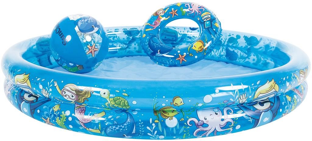 Jilong Marine Life 2-Ring-Pool mit Ball/Ring