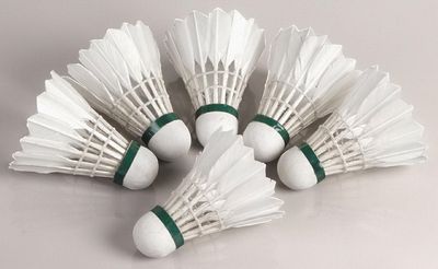 Hudora natural shuttlecocks Speed ​​set of 6