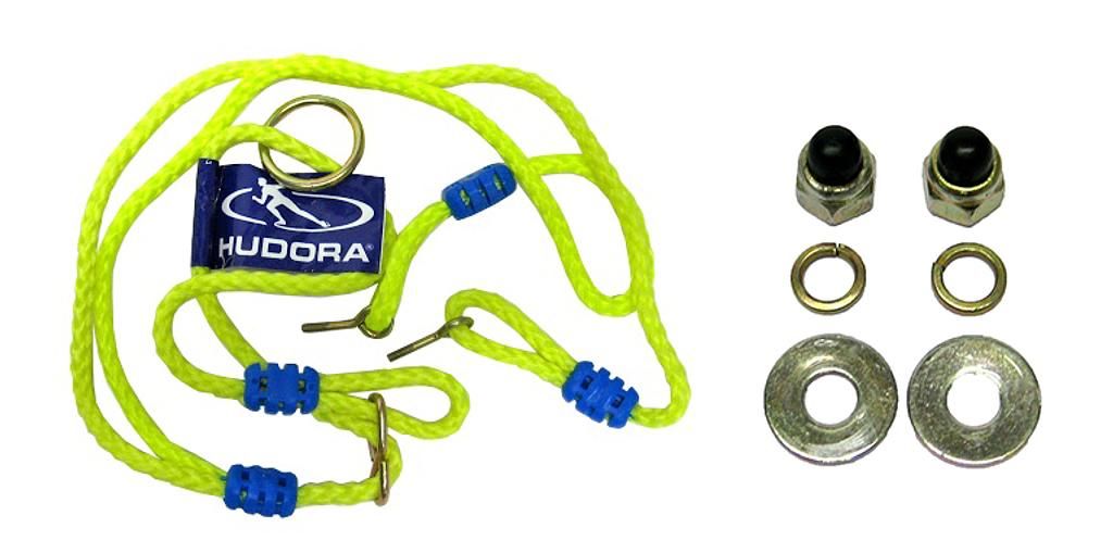 Hudora 1 Seil mit Metallösen, gelb/blau (Alu Nestschaukel 120)