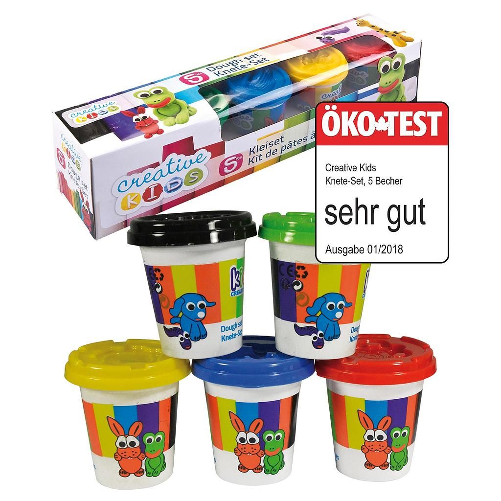 Creative kids Knete-Set 5x140gr