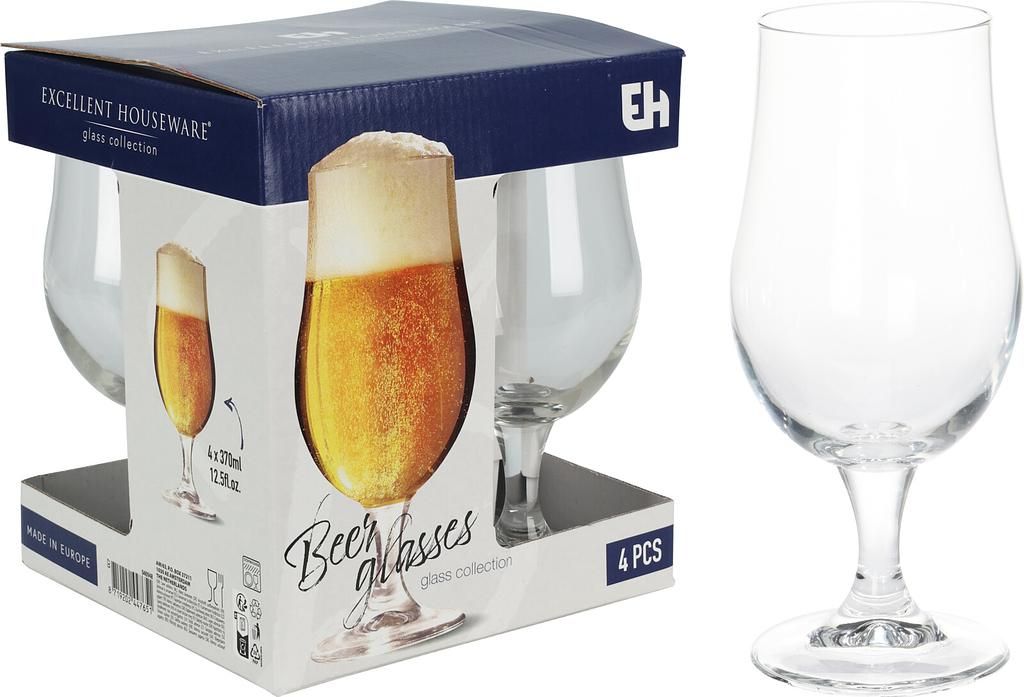 Excellent Houseware Bierglas 4er Set