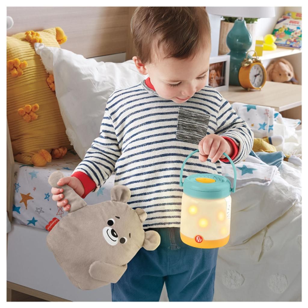 Fisher Price Babybärchen mit Glühwürmchen-Nachtlicht