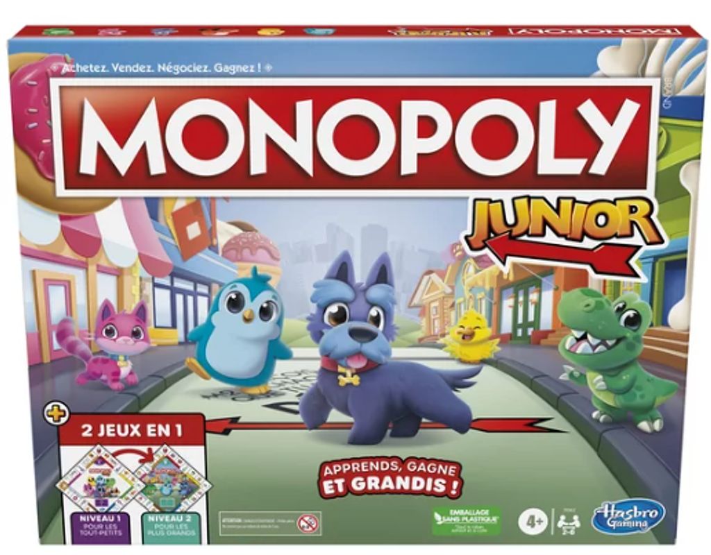 Hasbro Monopoly Junior 2-in-1