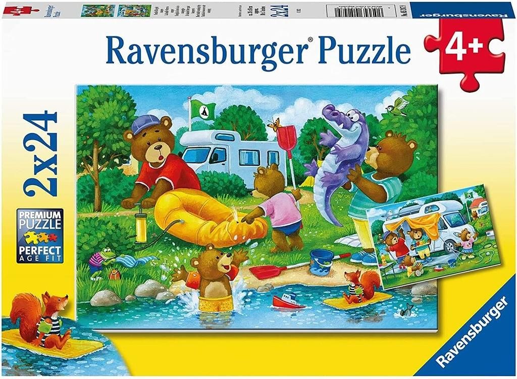 Ravensburger Puzzle &quot;Familie Bär geht Campen&quot; 2x24 Teile