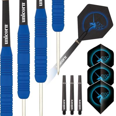 Unicorn Darts Set "Core Plus Blue Rubberised 25g"