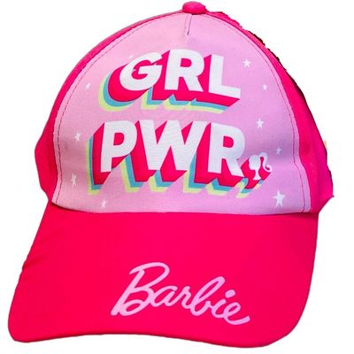 Casquette à visière pour fille Barbie GRL PWR