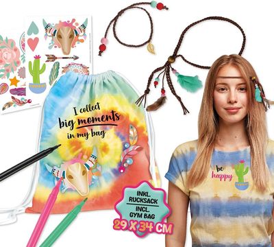 LENA Batik-Rucksack-Komplettset