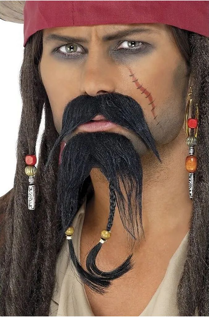 Smiffys Piraten Bart-Set