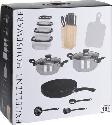 Excellent Houseware Koch - Kit di avviamento da 18 pezzi