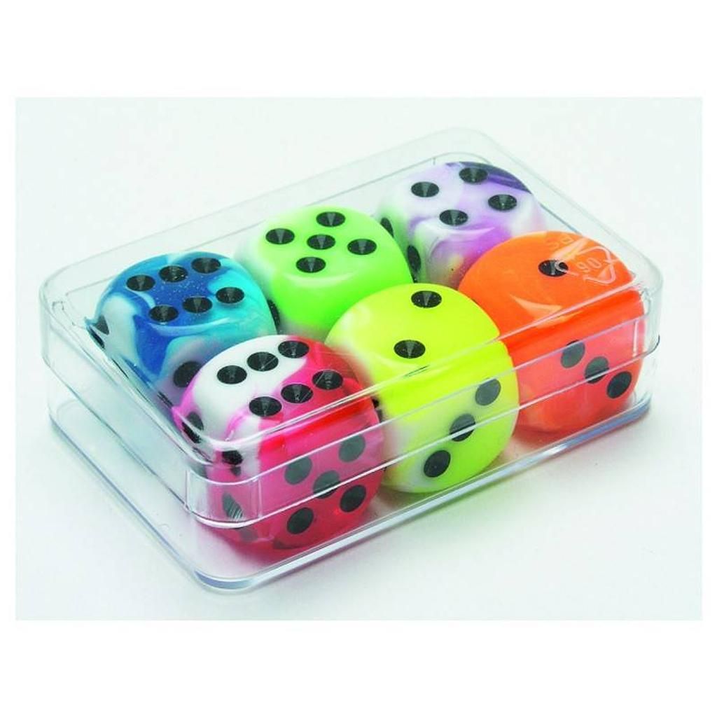 Carl Weibel Spielwürfel Flashy 6-er Set