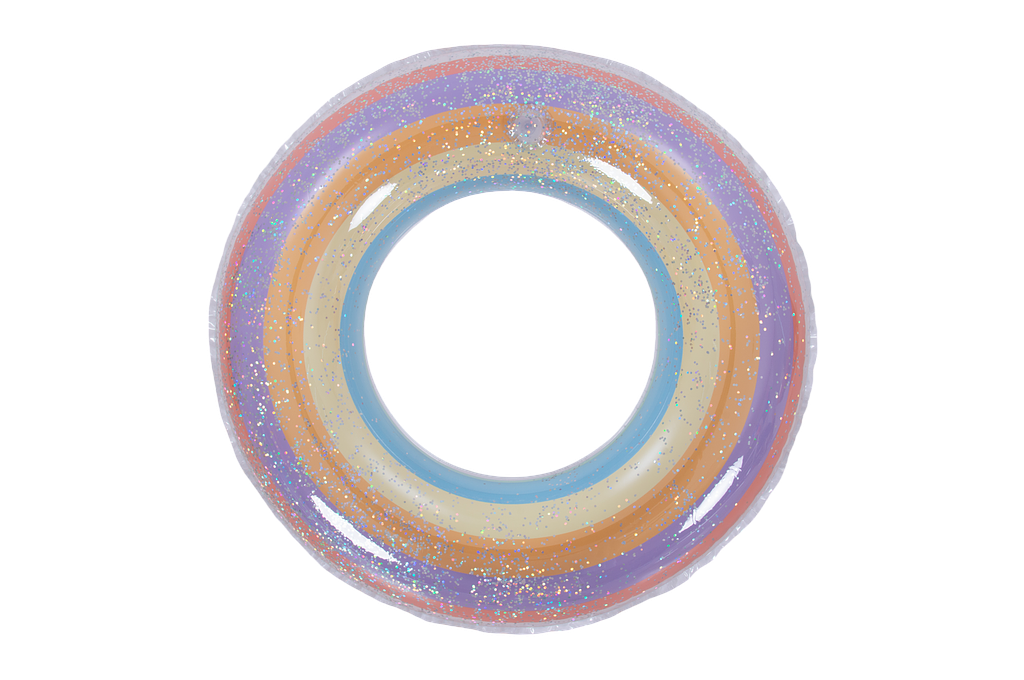 Jilong Schwimmring „Bunter Glitzerring“
