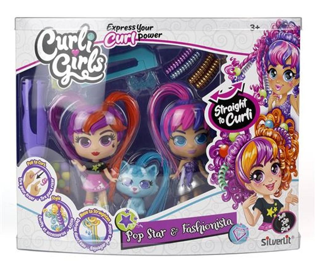 Silverlit 2 CurliGirls und ihr Haustier