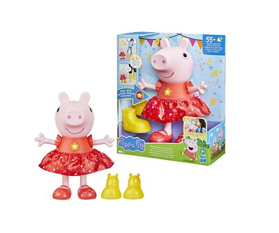 Hasbro Peppa Pig Figur mit Sound und Gummistiefeln