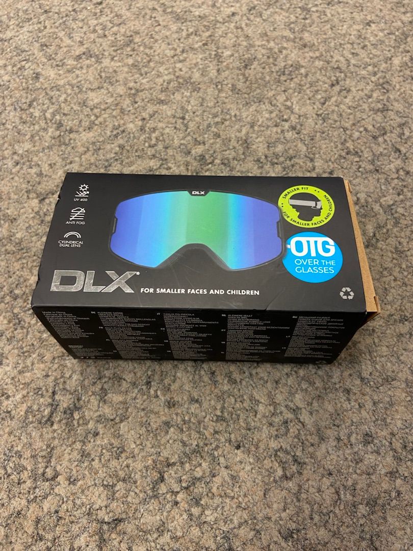 DLX ski goggles with adjustable headband