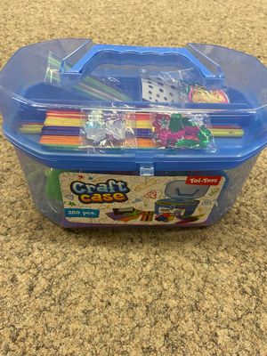 DIY kit in a blue storage case