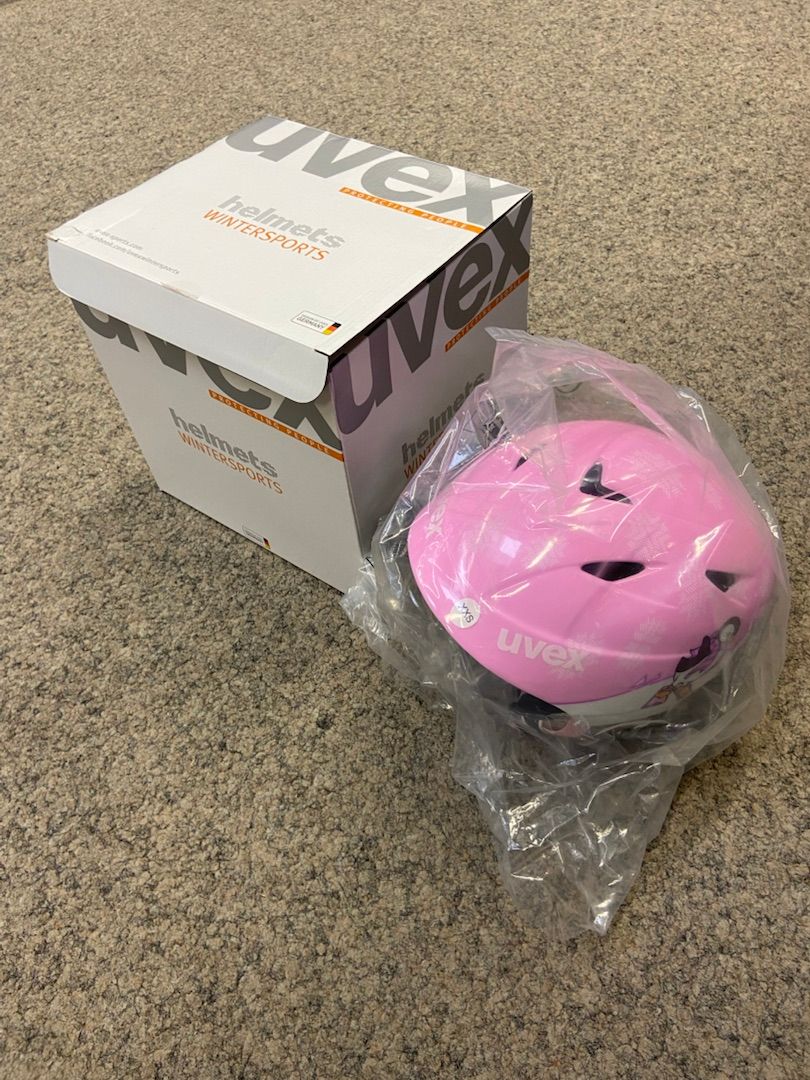 XXS penguin pink children's ski helmet