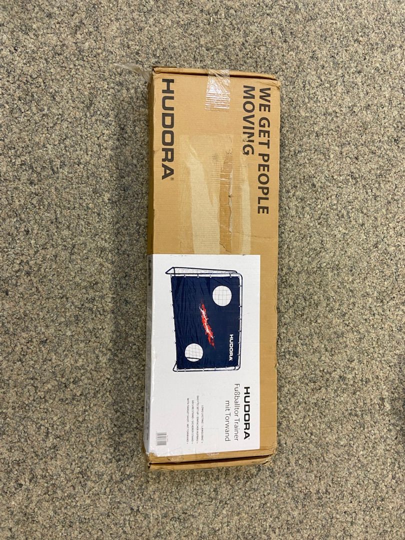 Hudora Football Goal Trainer with Target Wall