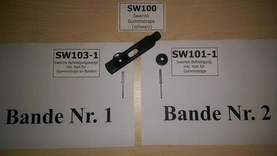 Swerink Befestigung inkl. Niet für Gummistraps