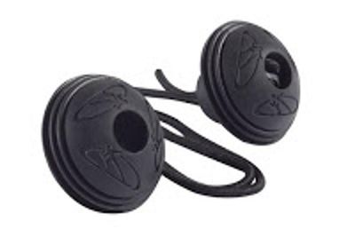 Hudora 2 handlebar caps, solid rubber