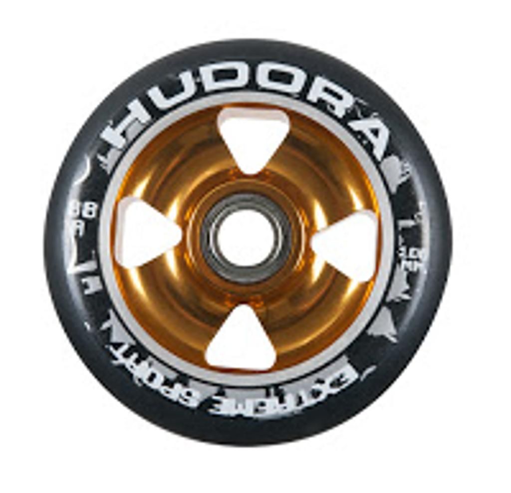 Hudora 1 Wheel Alu Core incl. chrome ball bearings 100mm gold
