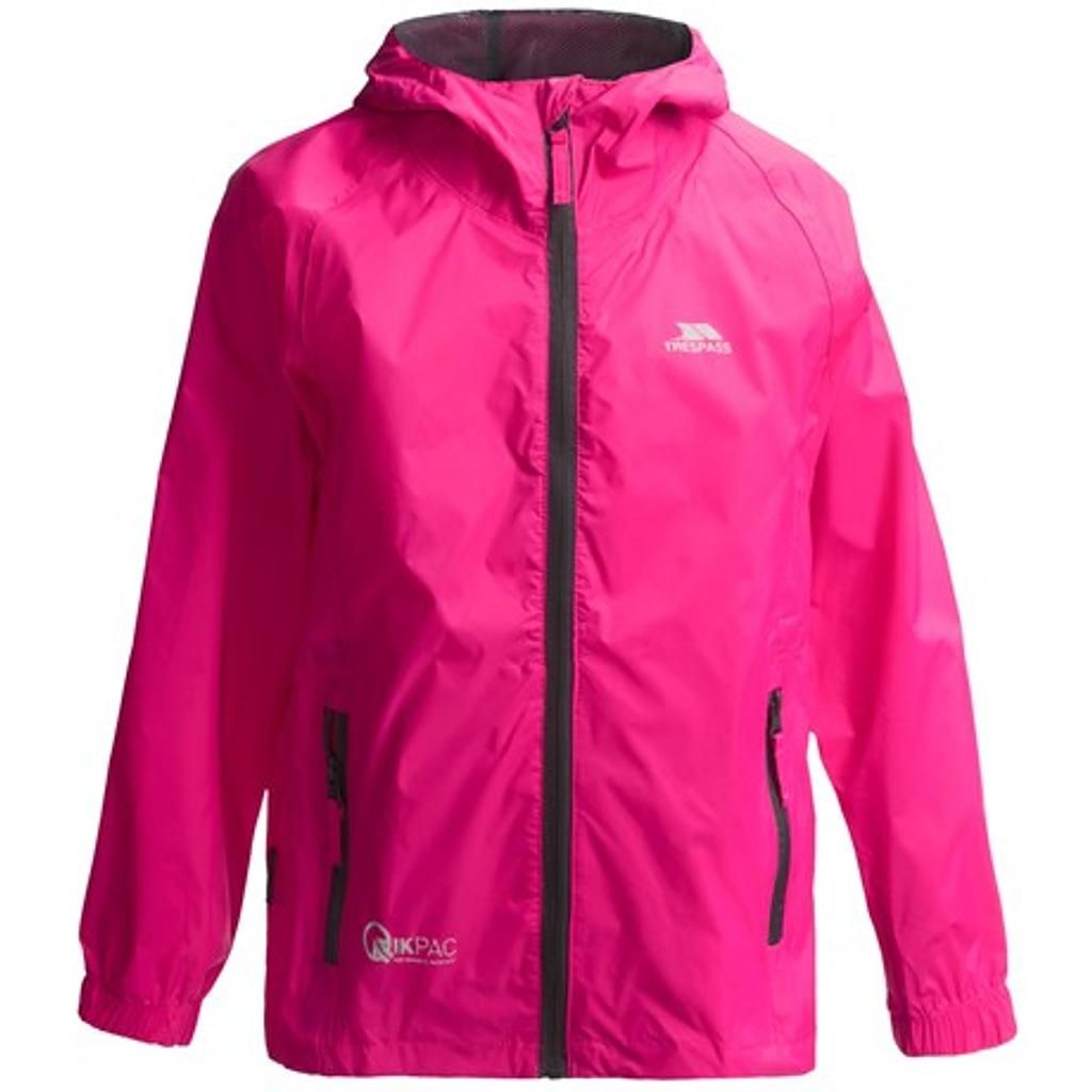 Trespass QIKPAC JACKET - Children's unisex rain jacket