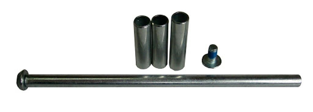 Hudora 1 rear wheel axle with 3 spacer sleeves (WB)