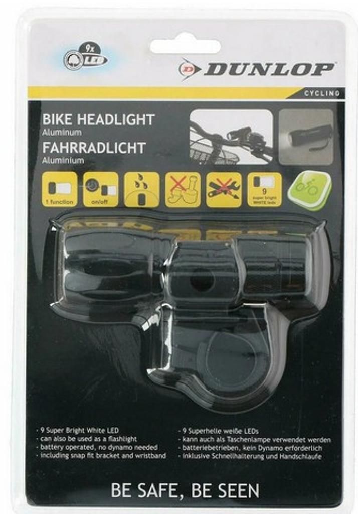 Dunlop bicycle light 9 LED