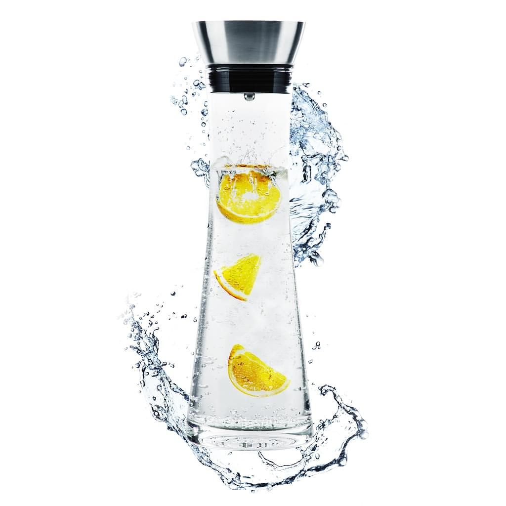 Cuisine Elegance glass carafe with stainless steel lid