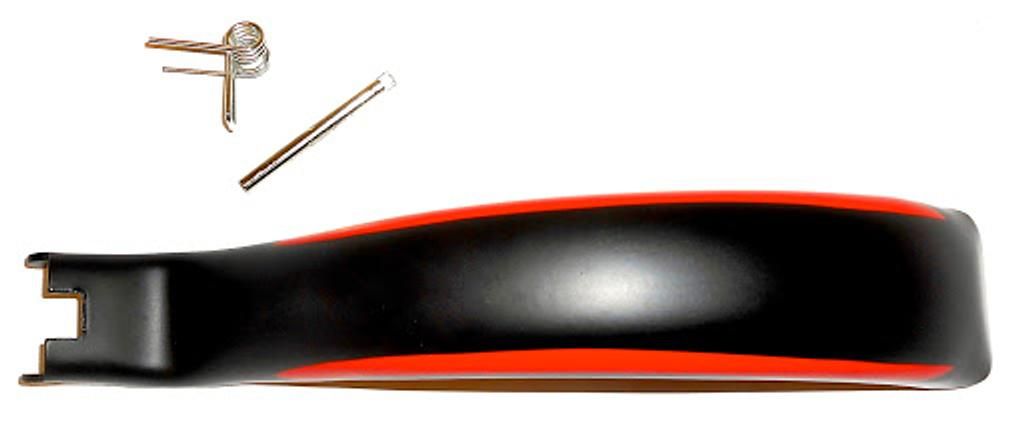 Hudora 1 brake plate including spring and bolt, black/red