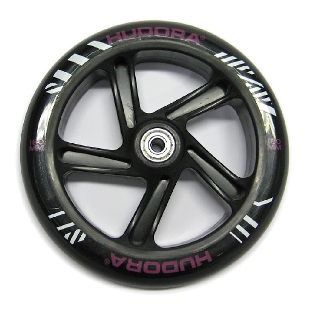 Hudora 1 replacement wheel 180 mm, incl. ABEC-7 KL, black