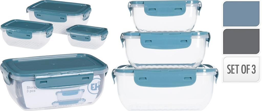 Excellent Houseware Vorratsschalen 3er Set