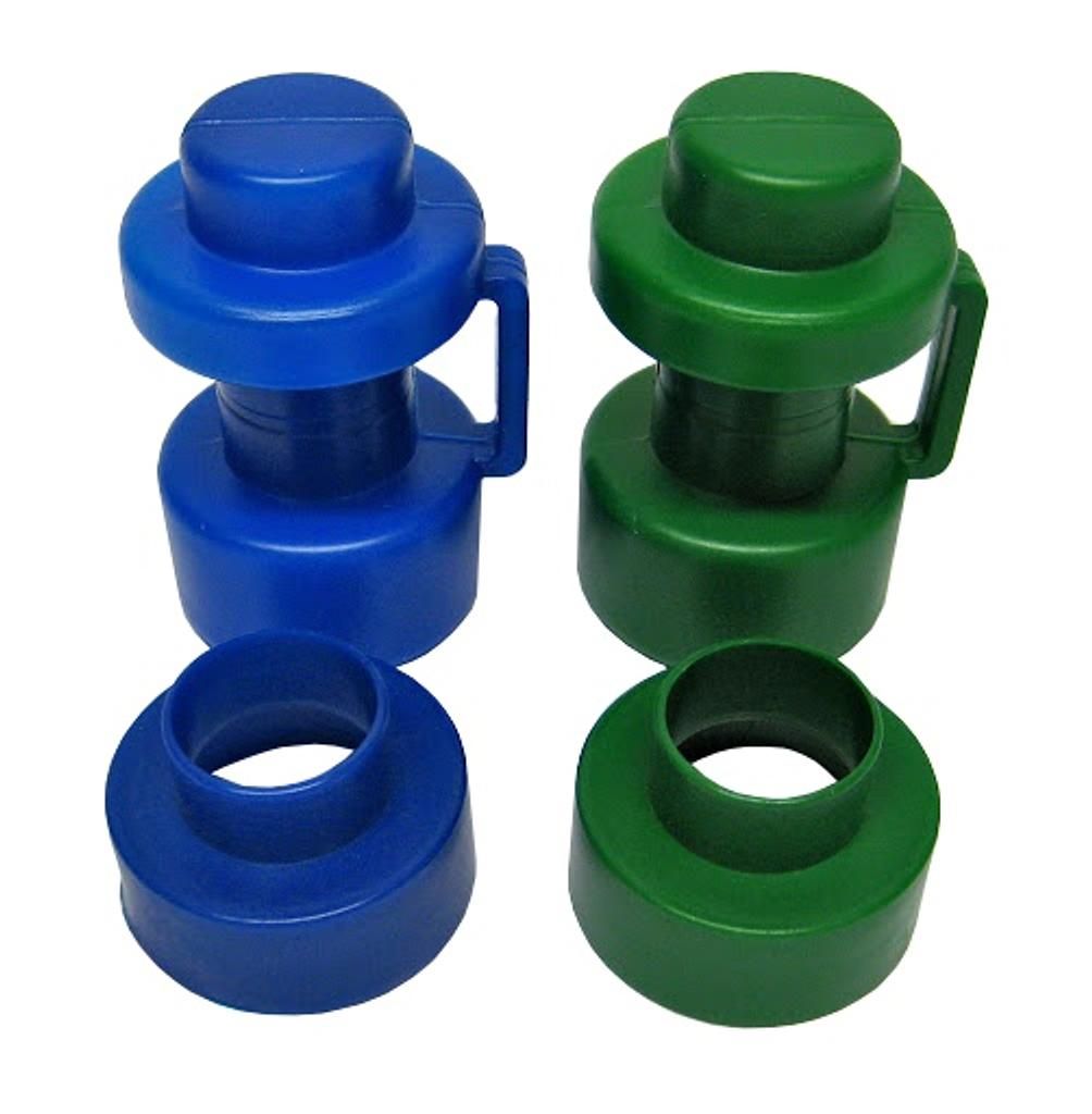 Hudora 2 end caps Ø 25 mm and 2 pipe center pieces