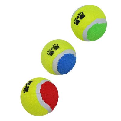 Jouets pour animaux de compagnie - Ensemble de 3 balles de tennis pour chiens