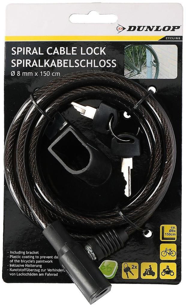 Dunlop spiral cable lock 8mm