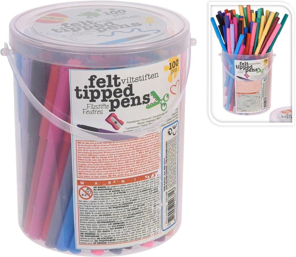 Free and Easy felt-tip pens, 100 pieces.