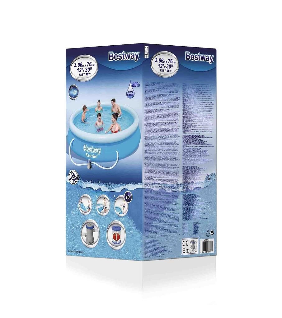Bestway Fast Set Pool 366x76 cm with pump