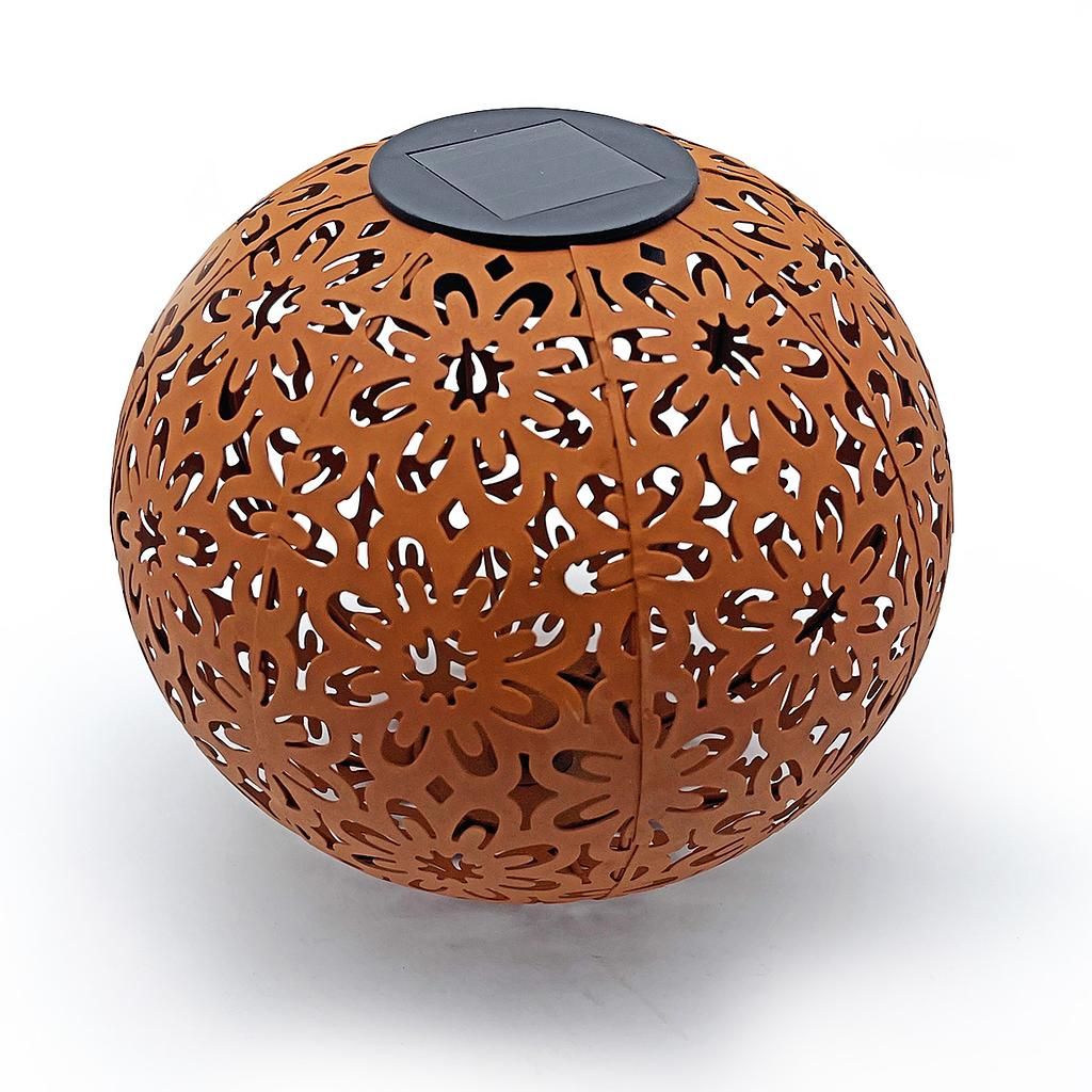 Kynast solar metal ball lamp rust look