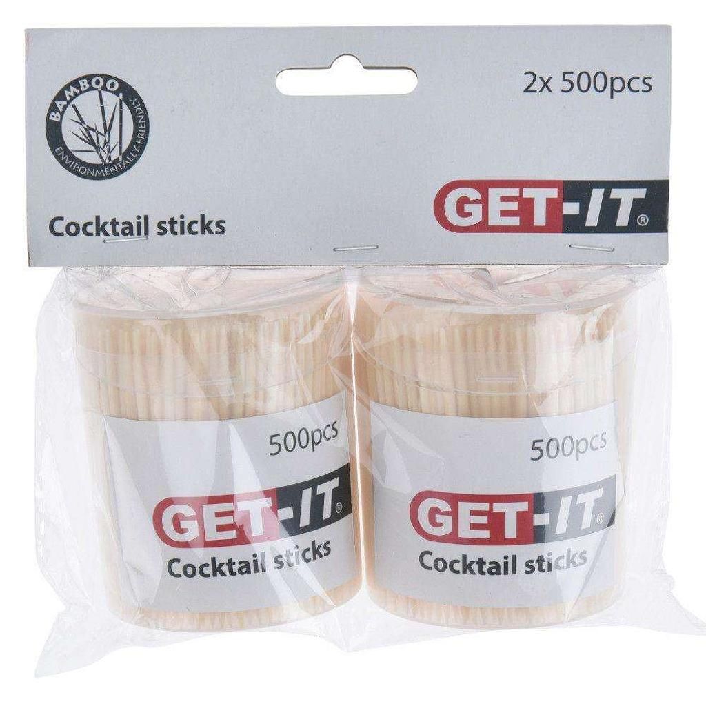 GET-IT cocktail skewers, 2 x 500 pieces.