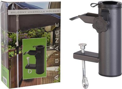 Ambiance parasol holder for balcony railings
